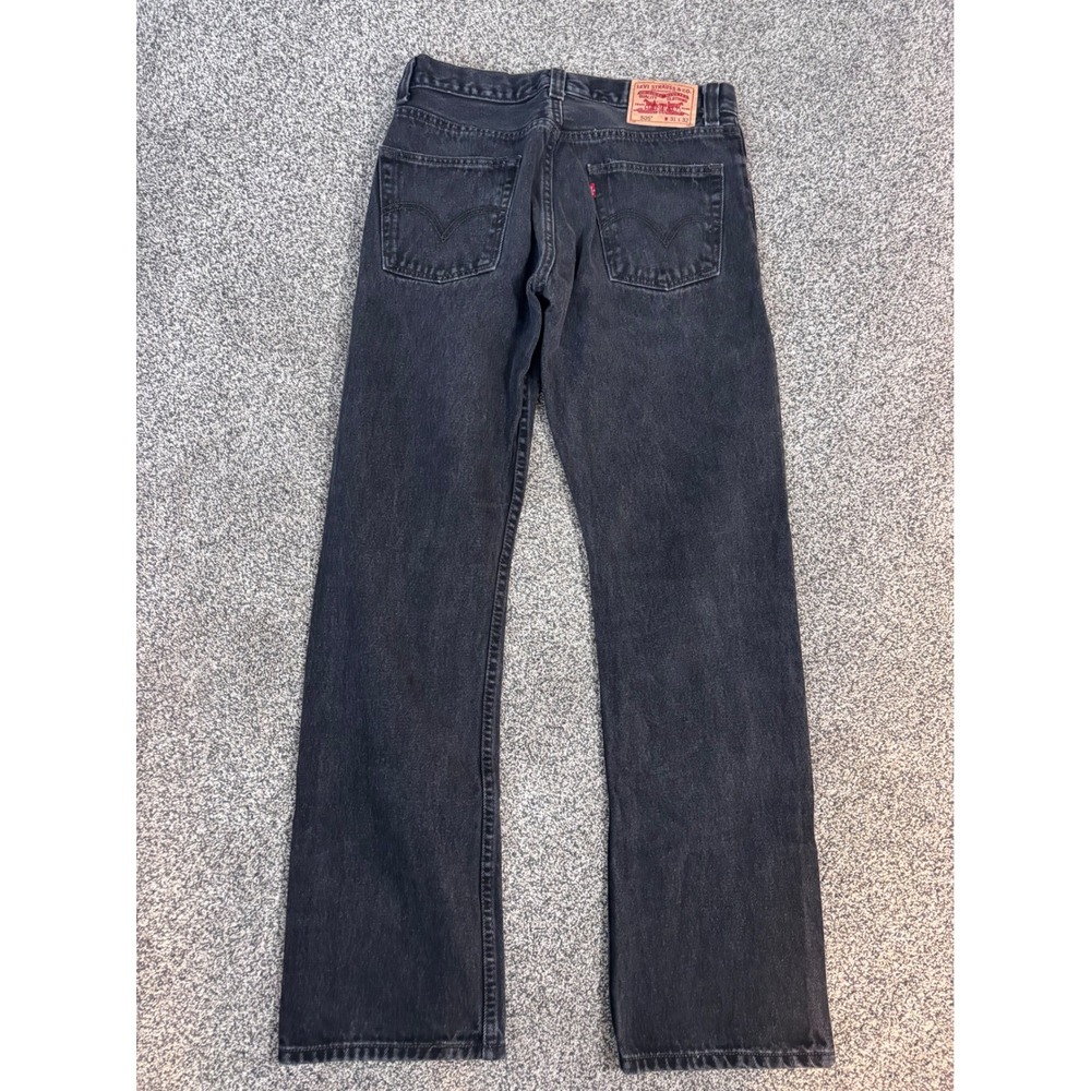 Levi Strauss Co 505 Mens‎ Jeans Regular Fit Black W31 L32 Denim